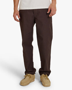 Calça Masculina Relaxed Fit Hank Whipcord - Marrom