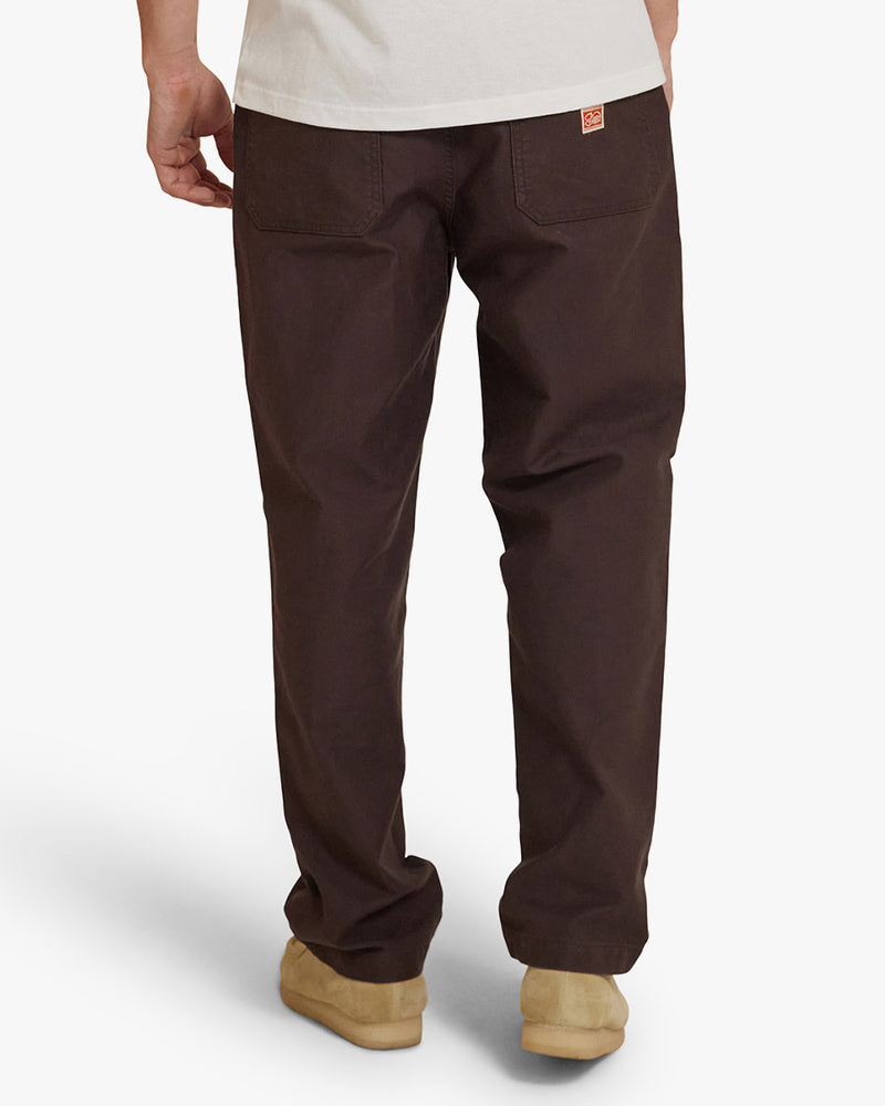 Calça Masculina Relaxed Fit Hank Whipcord - Marrom