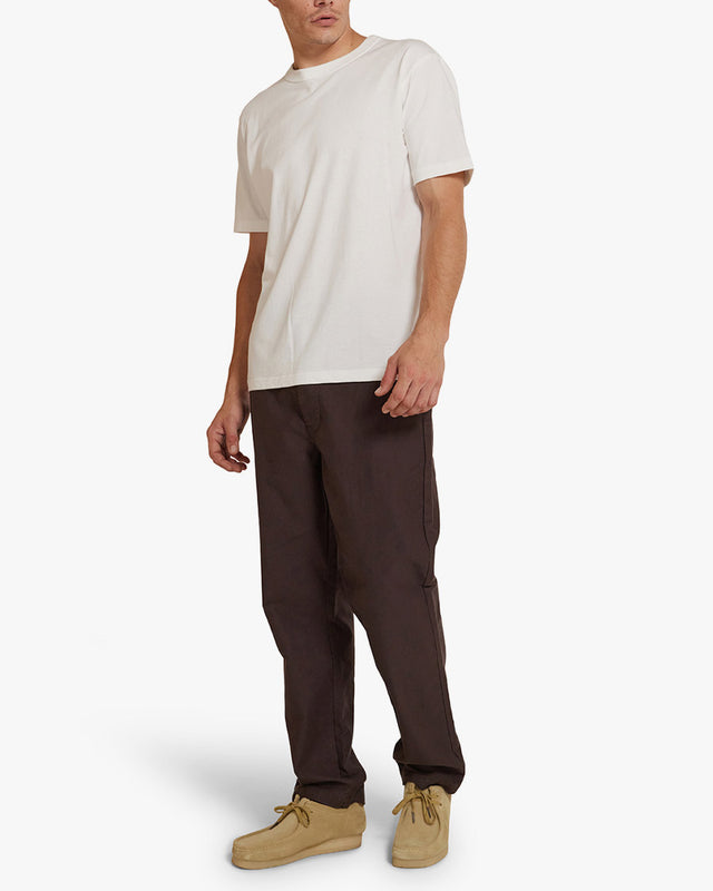 Calça Relaxed Fit Hank Whipcord - Marrom