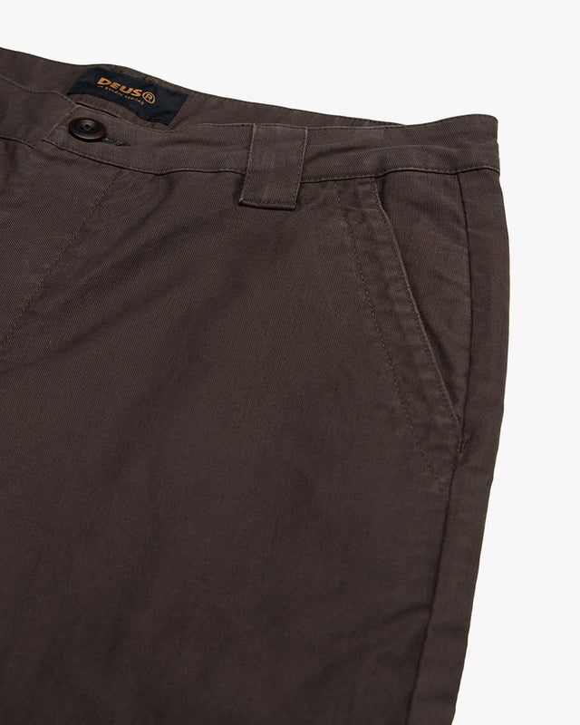 Calça Relaxed Fit Hank Whipcord - Marrom