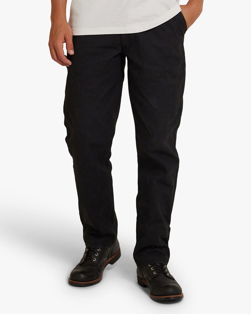 Calça Masculina Relaxed Fit Hank Whipcord - Preta