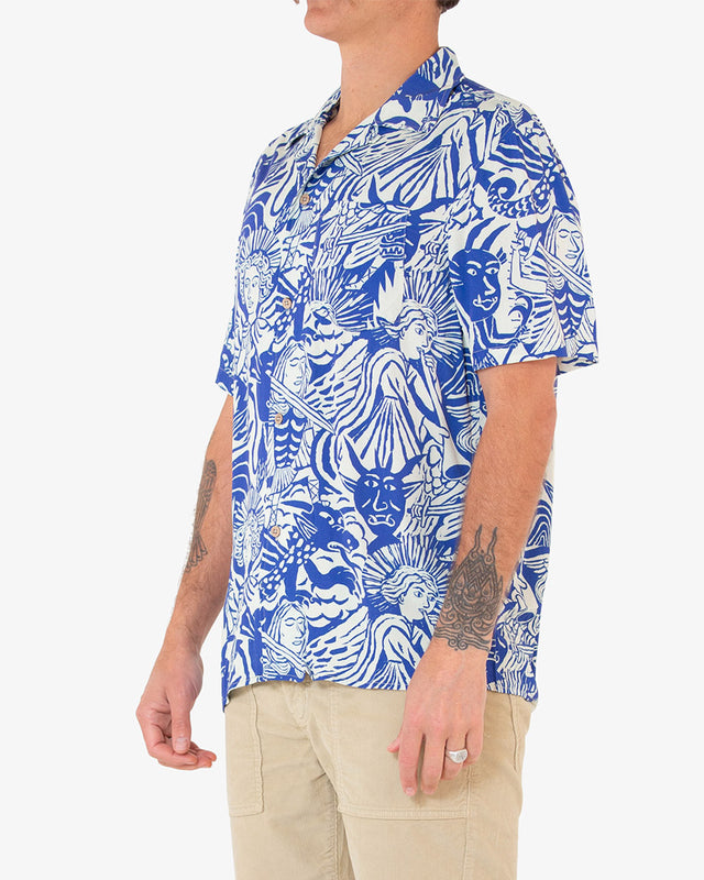 Camisa Regular Fit Angels & Demons - Azul