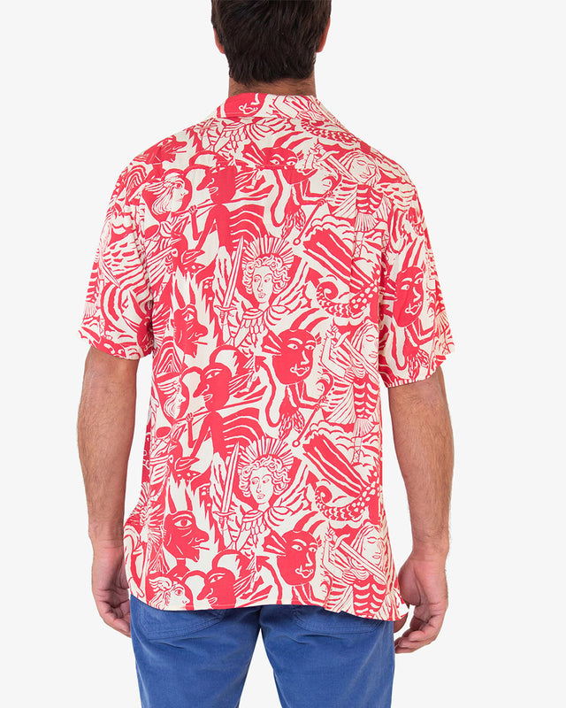 Camisa Regular Fit Angels & Demons - Vermelha