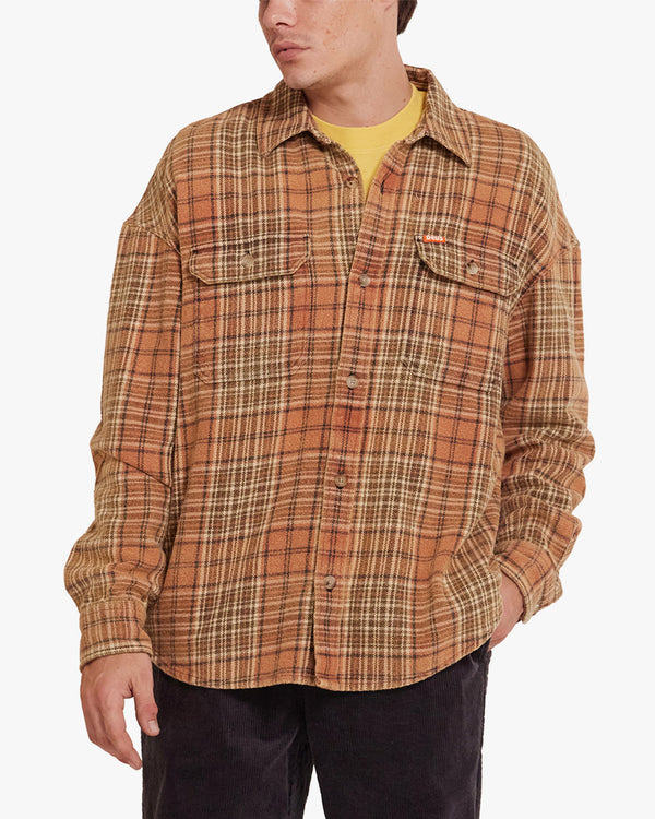 Camisa Masculina Loose Fit Vacay - Laranja