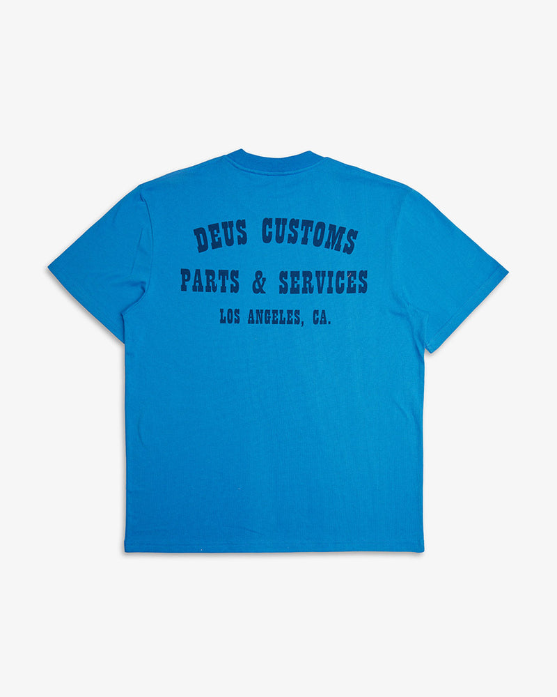Camiseta Box Fit Old Town - Azul