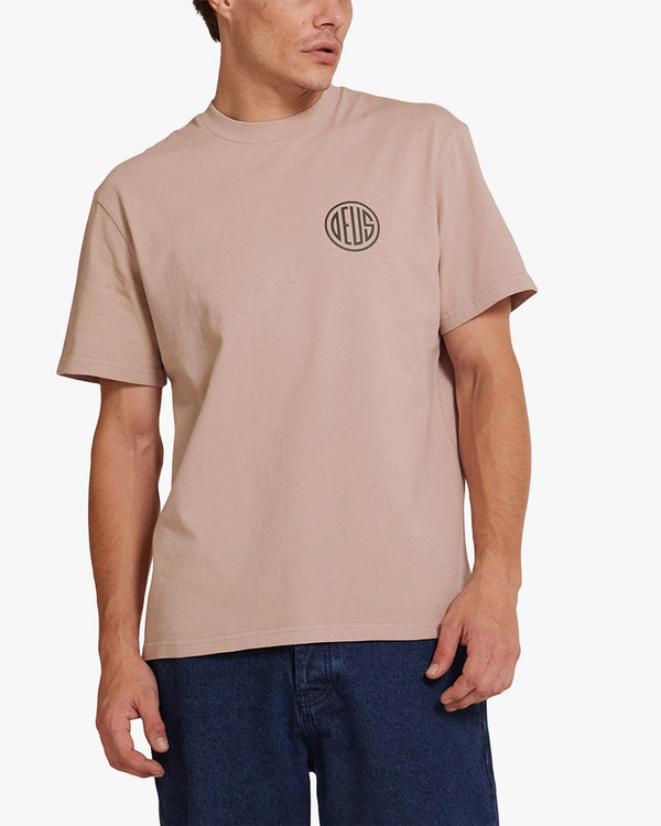 Camiseta Classics Box Fit Pill Logo - Khaki