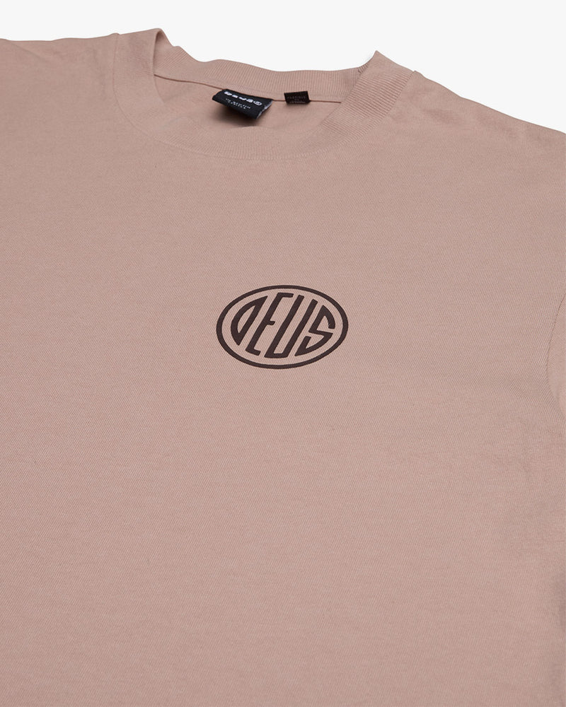 Camiseta Classics Box Fit Pill Logo - Khaki