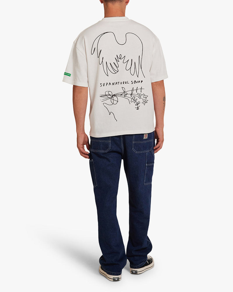 Camiseta Unissex Oversized Hauntology - Off White