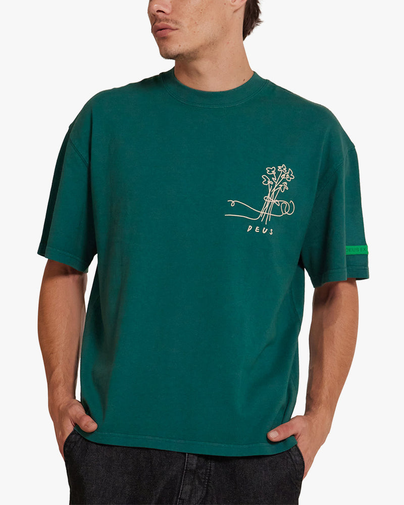 Camiseta Records Unissex Oversized Hauntology - Verde