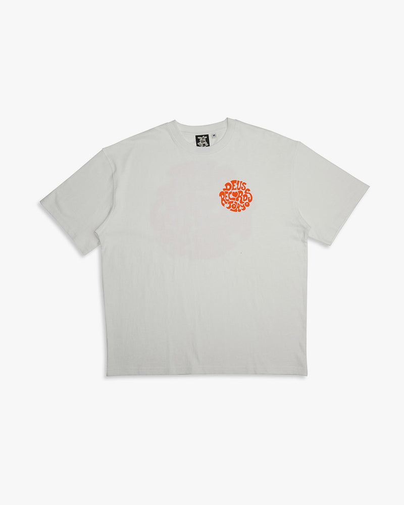 Camiseta Records Oversized Paradigm - Off White