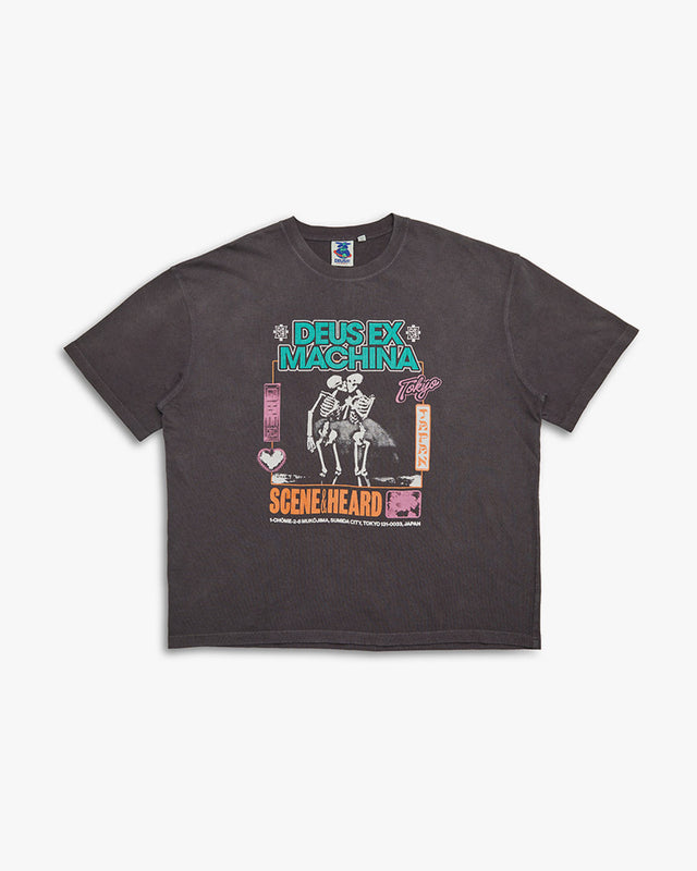 Camiseta Records Unissex Oversized Takoyaki - Chumbo