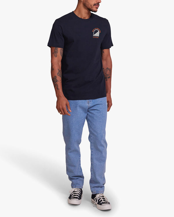 Camiseta Regular Fit Stairway - Marinho