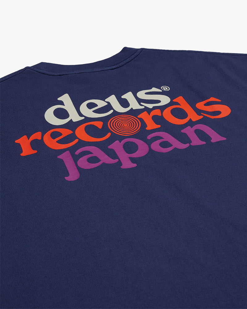 Camiseta Records Unissex Oversized Strata - Marinho