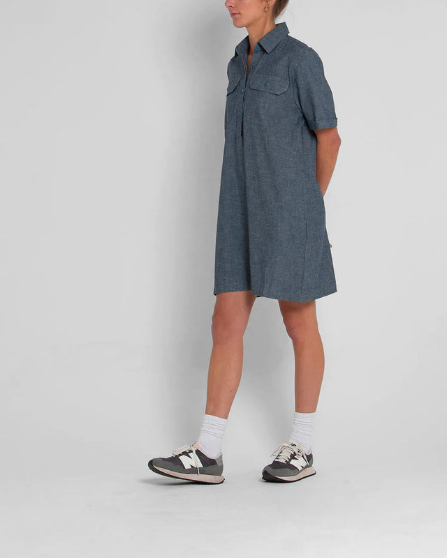 Vestido Camisa Honour Chambray - Azul