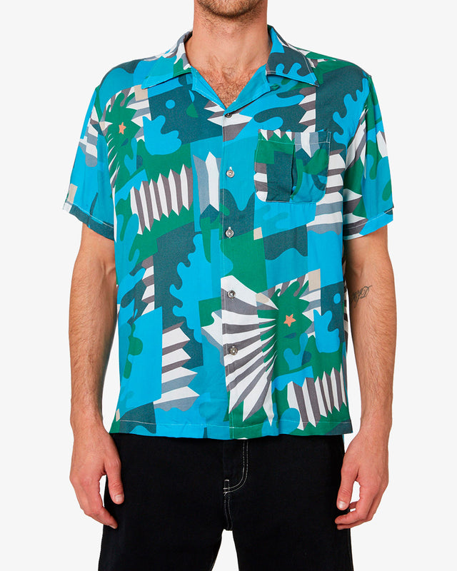 Camisa Regular Fit Naito Manuva - Azul