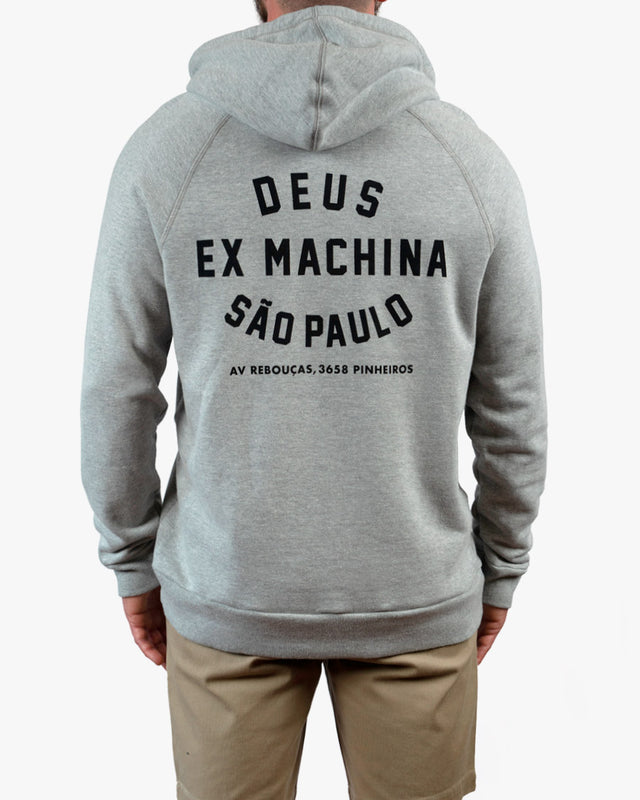 Moletom Classics Regular Fit São Paulo Address Hoodie - Cinza