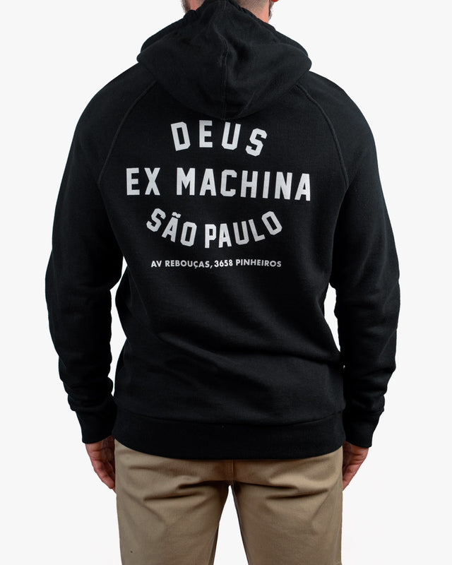 Moletom Classics Regular Fit São Paulo Address Hoodie - Preto